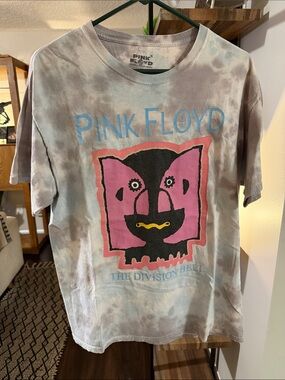 Pink Floyd Tie-Dye Graphic Tee - Pink/Gray